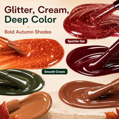 Beetles Fall Gel Nail Polish Set (4.15 Fl Oz)