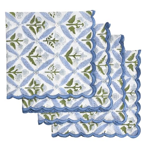 Hand Block Print Cloth Napkins (4 Count)