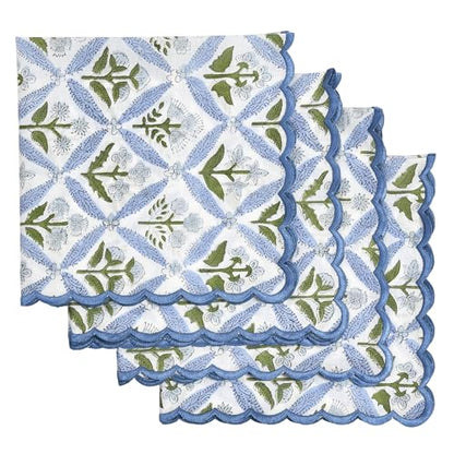 Hand Block Print Cloth Napkins (4 Count)