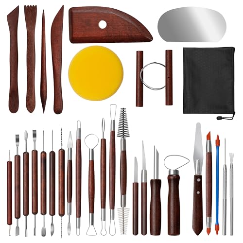 31 Pcs Polymer Clay Sculpting Tools Kit for Adults