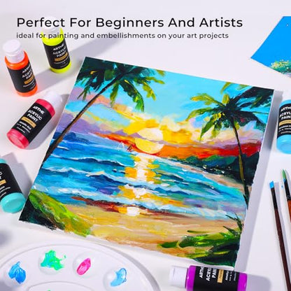 Acrylic Paint Set (120 Fl Oz)
