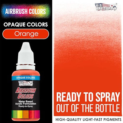 Opaque Orange Acrylic Airbrush Paint