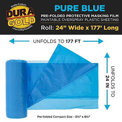24" x 177' Pure Blue Pre (177 Foot)