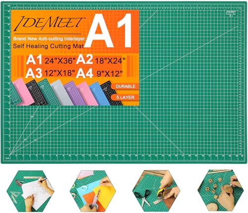 Density upgraded 24" x 36" Large Self Healing Sewing Mat