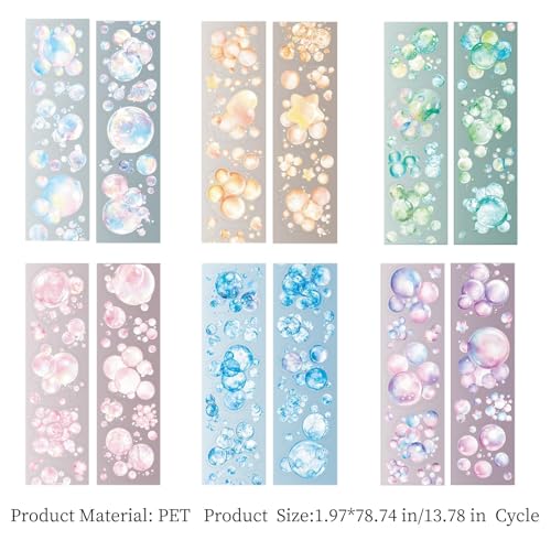 PET Tape Stickers for Journaling