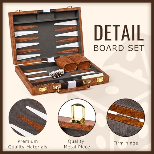 Backgammon Board Game Set