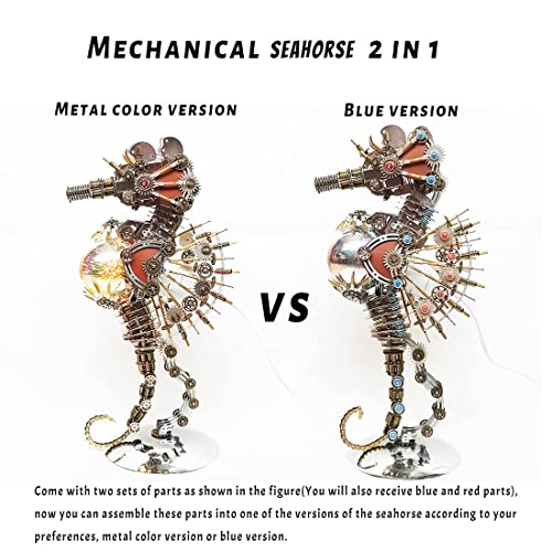 Meatalkitor 3D Puzzle Steampunk Seahorse Lamp (2100 Count)