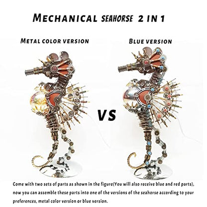 Meatalkitor 3D Puzzle Steampunk Seahorse Lamp (2100 Count)