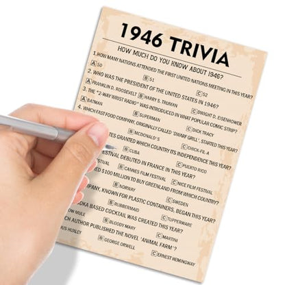 80th Birthday Party Games (30 Count)