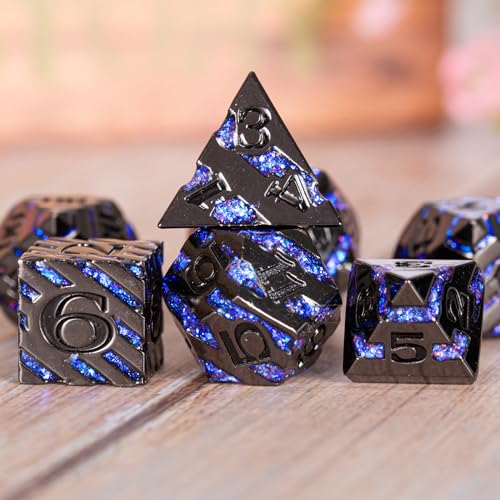 Inlay Metal Dice Set 7pcs