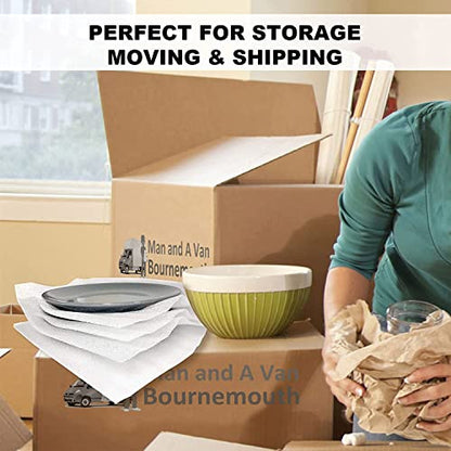 100 Pack Foam Wrap Sheets for Packing Storage Shipping Moving Supplies (100 Count)