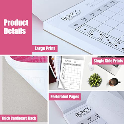 Bunco Score Sheets