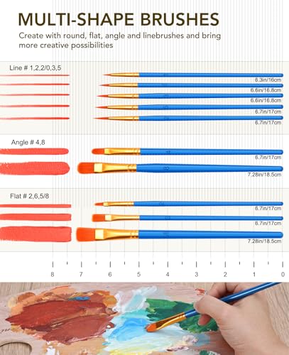 24 Colors Acrylic Paint Set (48 Fl Oz)
