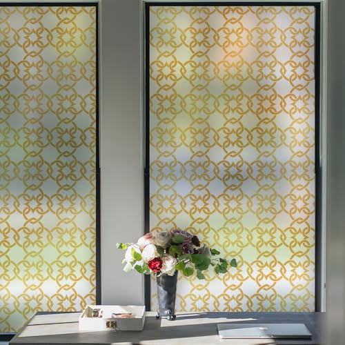 Celtic Knot Seamless Pattern Full Privacy Window Film 17.7'' x 78.7''