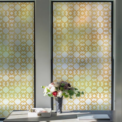 Celtic Knot Seamless Pattern Full Privacy Window Film 17.7'' x 78.7''