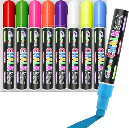 Window Chalk Markers for Cars Glass Washable