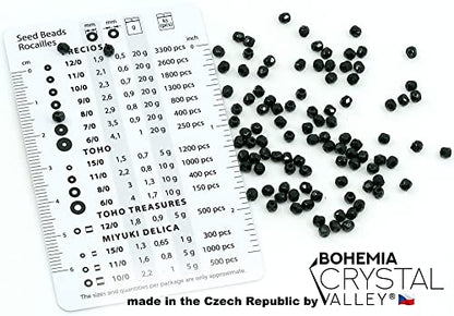 100pcs Faceted Fire Polished Pressed Czech Glass Beads 3mm (100 Count)