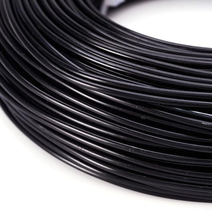 180 Feet 12 Gauge Aluminum Wire Black Bendable Metal Craft Wire for Beading Jewelry Craft Making (180 Foot)