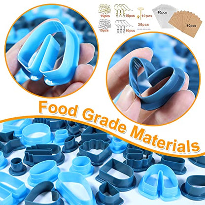 Polymer Clay Cutters for Earring Making (160 Count)