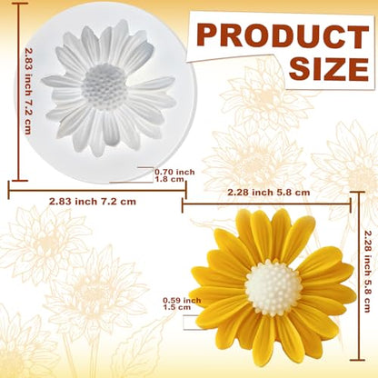 Daisy Candle Molds (4 Count)