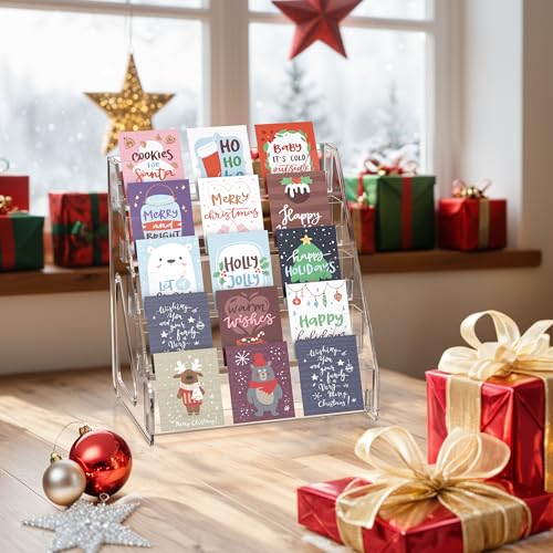 5 Tier Acrylic Card Display Stand (2 Count)