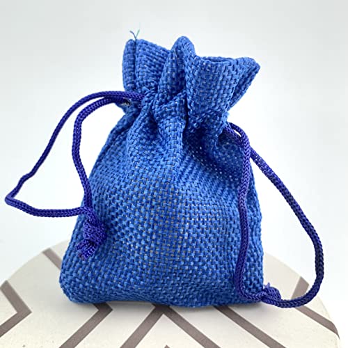 Pack of 25 Burlap Gift Bags with Drawstring Linen Jewelry Pouches Wedding Hessian Jute Bags for Birthday and Treat Pouches Party Wedding Favors Gift