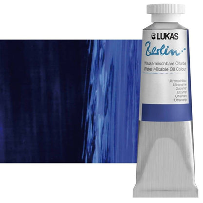 Berlin Pro Artists Water Mixable Oil Paint 37 ml Tube Ultramarine