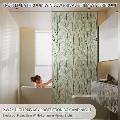 Window Film Privacy Decorative Window Clings 17.7'' x 118.1'' (9.69 Sq Ft)