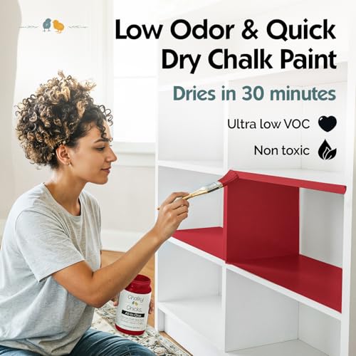 Firecracker 16 Fl Oz Chalk Paint for Furniture All in One
