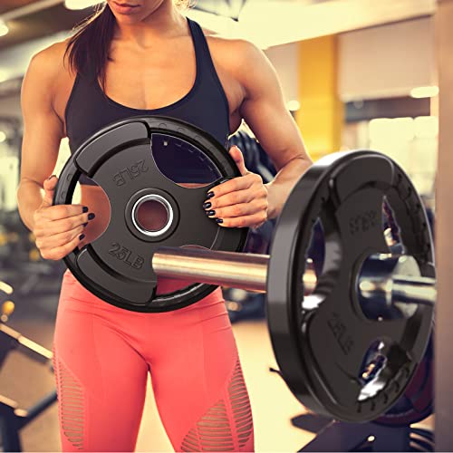 Olympic Rubber Grip Weight Plates (17 Count)