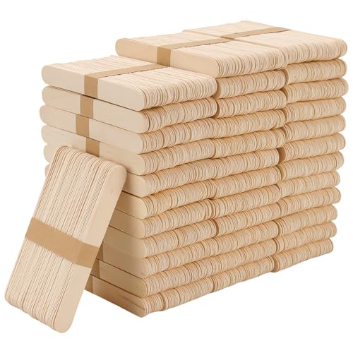 1800 Pcs Wooden Craft Sticks (1800 Count)