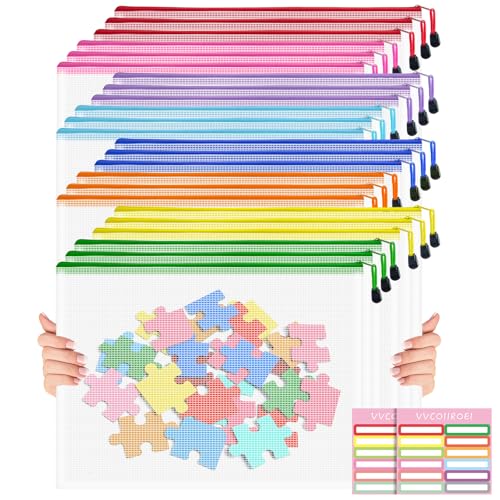 Mesh 24pcs Zipper Pouch Bags (24 Count)