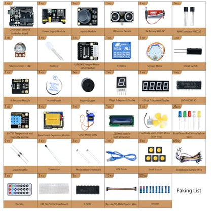 Super Starter Kit for Adults and Schoolchildren Compatible with Arduino IDE