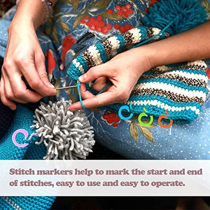 Stitch Markers for Crocheting Knitting 160pcs Crochet Stitch Markers