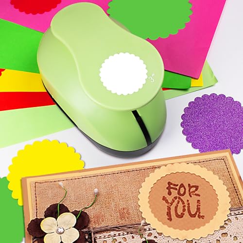 Circle Punch 2.8 Inch Scalloped Circle Cutter
