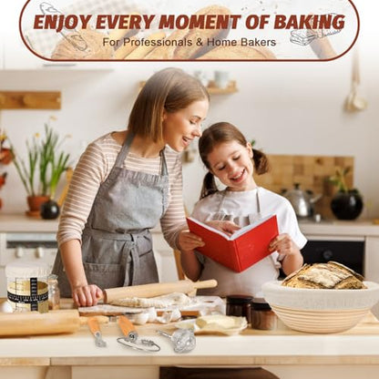 Sourdough Starter Kit with Enamel Cast Iron Pot