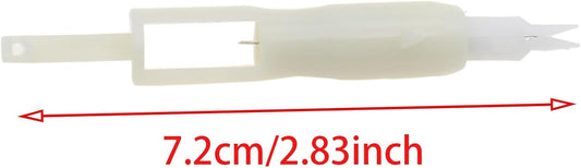 OZXNO 1pcs Household Sewing Needle Inserter Plastic Needle Threading Tool Sewing Machine Automatic Needle Threader (White)