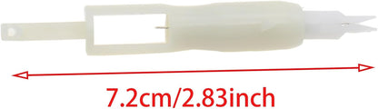 OZXNO 1pcs Household Sewing Needle Inserter Plastic Needle Threading Tool Sewing Machine Automatic Needle Threader (White)
