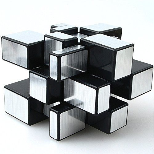 Mirror Speed Cube 3x3 Magic Cube Puzzle Brain Teaser Game Silver