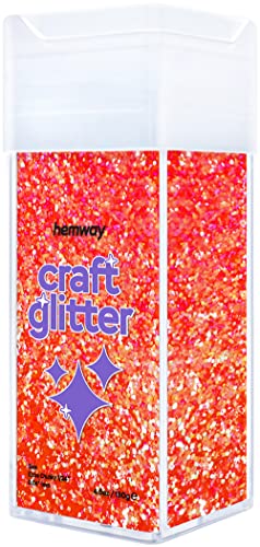 Craft Glitter Shaker Fluorescent Peach 130g Extra Chunky (3.8 Ounce)
