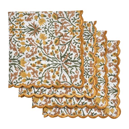 Hand Block Print Cloth Napkins (4.2329 Ounce)