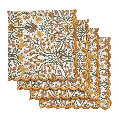Hand Block Print Cloth Napkins (4.2329 Ounce)