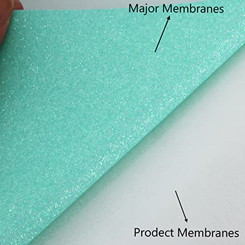 Glitter Fluorescent Light Blue HTV Heat Transfer Vinyl Rolls