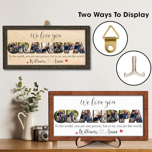 Personalized Grandpa Photo Gifts for Fathers Day