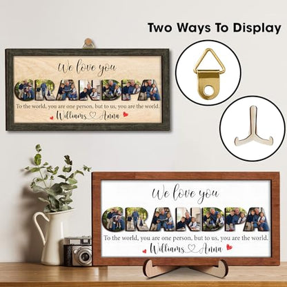 Personalized Grandpa Photo Gifts for Fathers Day