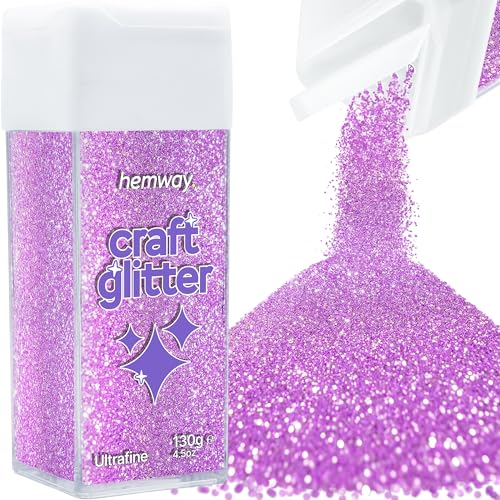 Craft Glitter Shaker Lavender Purple 130g Ultrafine (4.5 Ounce)