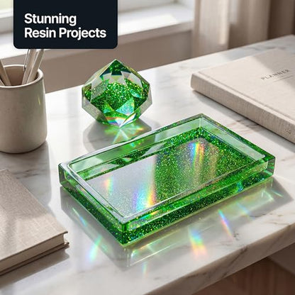 Craft Glitter Shaker Emerald Green Holographic 110g Ultrafine (3.8 Ounce)
