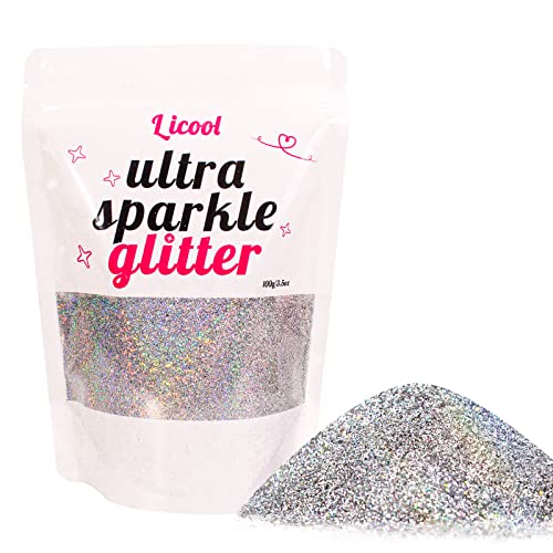 100g Holographic Ultra Fine Glitter (3.52 Ounce)