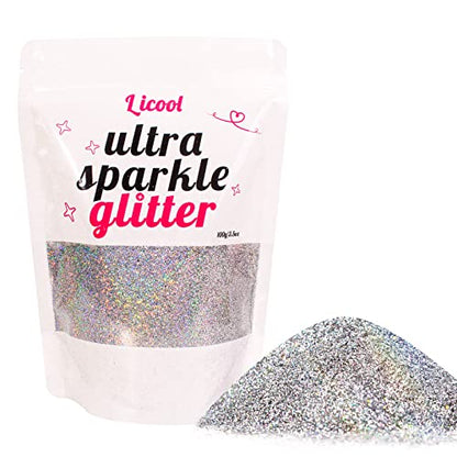 100g Holographic Ultra Fine Glitter (3.52 Ounce)