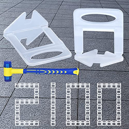 Tile Leveling System Clips Spacers Tile Leveler Clips DIY Tile Leveler Spacers 2100 Pcs 1 (1000 Count)